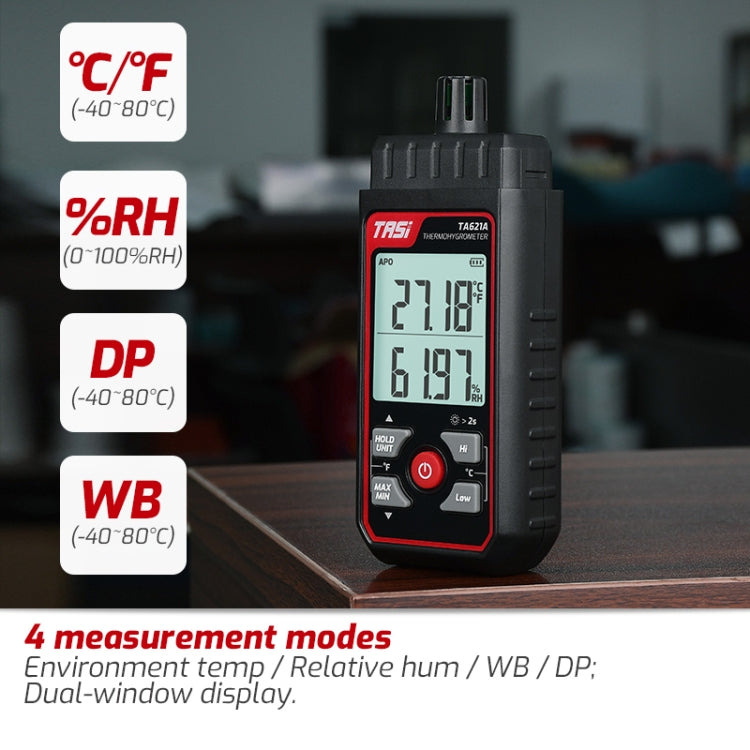 TASI TA621A Digital Dew Point Thermometer Ambient Temperature Humidity Gauge - Thermostat & Thermometer by TASI | Online Shopping South Africa | PMC TechLife | Buy Now Pay Later Mobicred