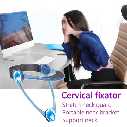 Adult Adjustable Neck Brace Household Cervical Spine Correction Protector(Blue) - Corrector by PMC Jewellery | Online Shopping South Africa | PMC Jewellery