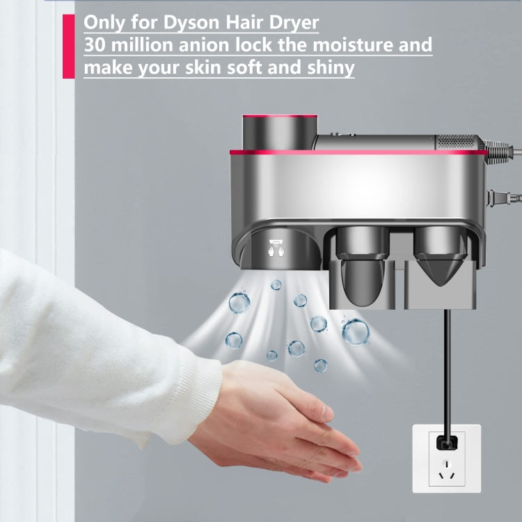 For Dyson Hair Dryer Bracket Storage Rack Wall Mounted Organizer Holders With Hand Dryer Red - Hair Dryers & Accessories by PMC Jewellery | Online Shopping South Africa | PMC Jewellery