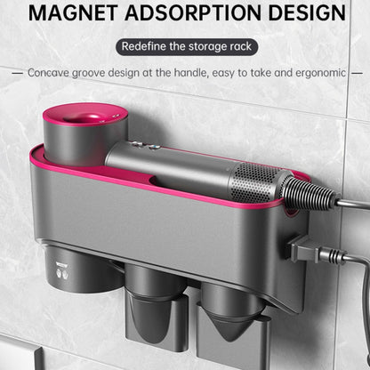For Dyson Hair Dryer Bracket Storage Rack Wall Mounted Organizer Holders Ordinary Red - Hair Dryers & Accessories by PMC Jewellery | Online Shopping South Africa | PMC Jewellery