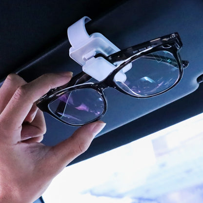 Car Glasses Clip Multifunctional Sun Visor Card Storage Clip, Color: White Red - Sunglasses & Glasses Clips by PMC Jewellery | Online Shopping South Africa | PMC Jewellery