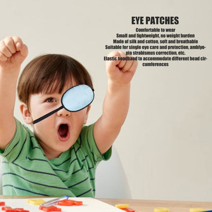 Children Silk Blackout Eye Mask Strabismus Correction Covering Eye Patch(Orange White Edge) - Glasses Accessories by PMC Jewellery | Online Shopping South Africa | PMC Jewellery