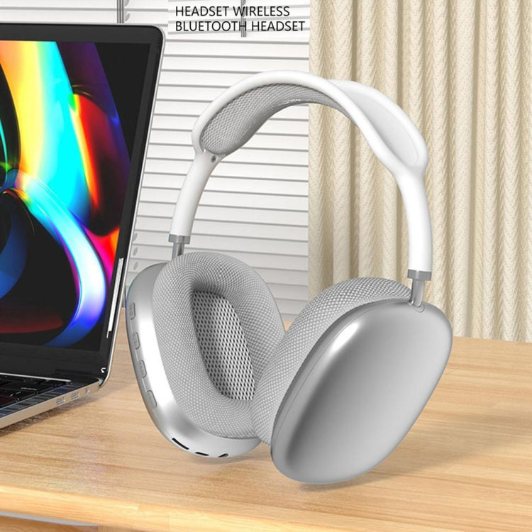 Wireless Bluetooth Headphones Noise Reduction Stereo Gaming Headset(Silver) - Headset & Headphone by PMC TechLife | Online Shopping South Africa | PMC TechLife