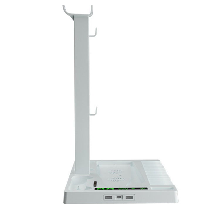 iplay for PS5 Host Cooling Handle Charging Base with Disc Storage Rack(White) - free shipping - PMC TechLife - Order now!