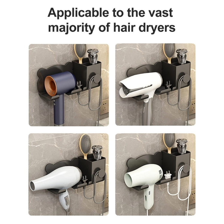 For Dyson Hair Dryer Wall-Mounted Holder Bathroom Shelf Storage Rack, Style: Upgrade White - Hair Dryers & Accessories by PMC Jewellery | Online Shopping South Africa | PMC Jewellery