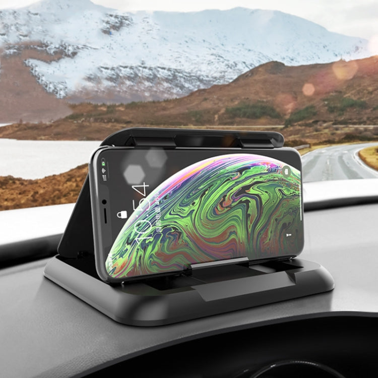 Car Mobile Phone Holder Carbon Fiber Pattern Silicone Dashboard Holder(Black) - Universal Car Holders by PMC TechLife | Online Shopping South Africa | PMC TechLife | Buy Now Pay Later Mobicred