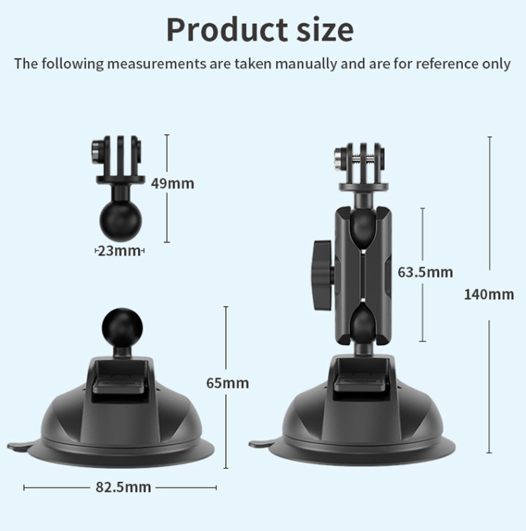 TELESIN Car Action Camera Holder Suction Cup 360 Degree Adjustable - free shipping - PMC TechLife - Order now!