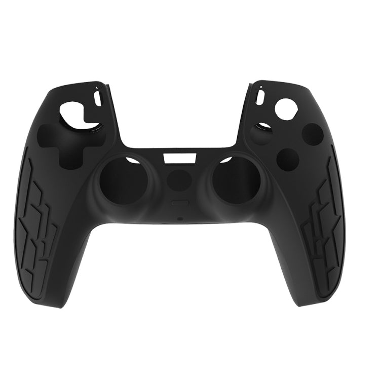 For PS5 Gamepad Silicone Case Non-slip Texture Thickened Protective Cover(Black) - Cases by PMC Jewellery | Online Shopping South Africa | PMC Jewellery