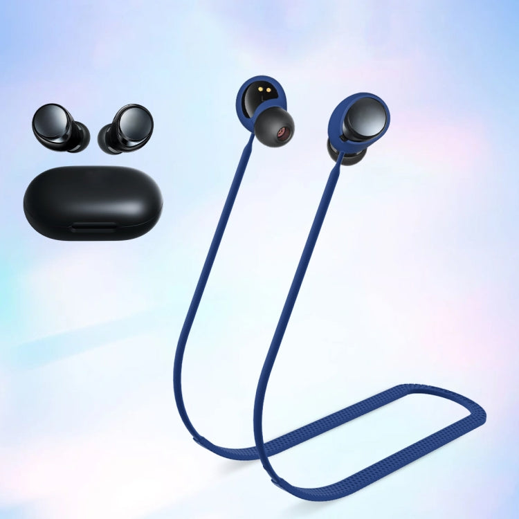 For Anker Soundcore Space A40 2pcs Headphones Silicone Anti-Lost Cord(Blue) - Anti-lost & Holder by PMC TechLife | Online Shopping South Africa | PMC TechLife