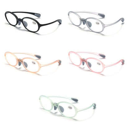 Portable Magnifying Glass Presbyopic Glasses Silicone Anti-Blue Light Reading Glasses, Degree: +150(Pink) - Presbyopic Glasses by PMC Jewellery | Online Shopping South Africa | PMC Jewellery