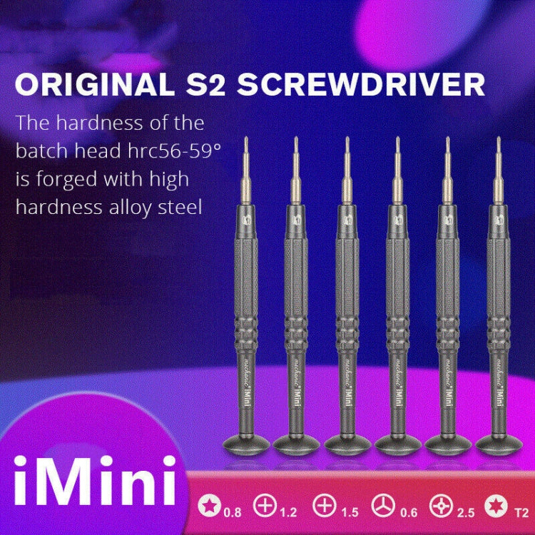 MECHANIC iMini Series Mobile Phone Repair Glasses Screw Batch Clock Tool, Series: Phillips 2.5 - Screwdriver by MECHANIC | Online Shopping South Africa | PMC Jewellery