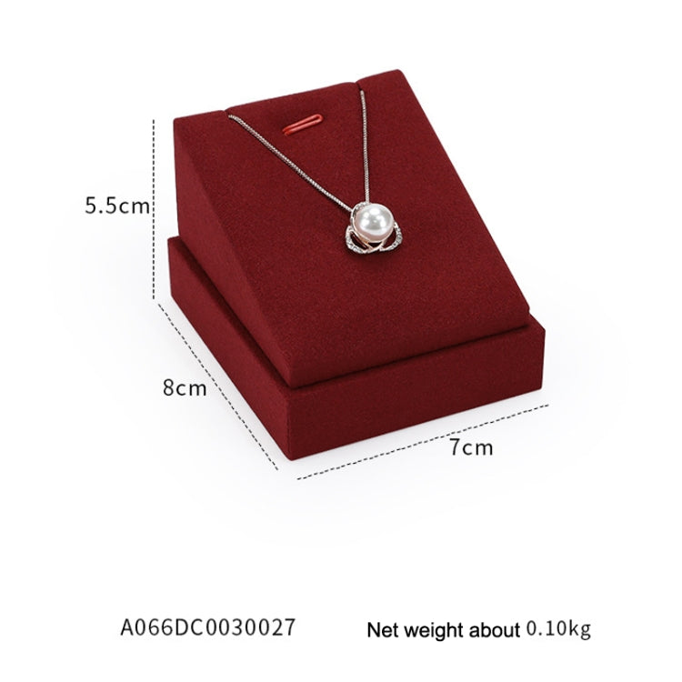 7x8x5.5cm Necklace Seat Jewelry Display Rack Microfiber Jewelry Counter Display Props - Jewelry Storages by PMC Jewellery | Online Shopping South Africa | PMC Jewellery