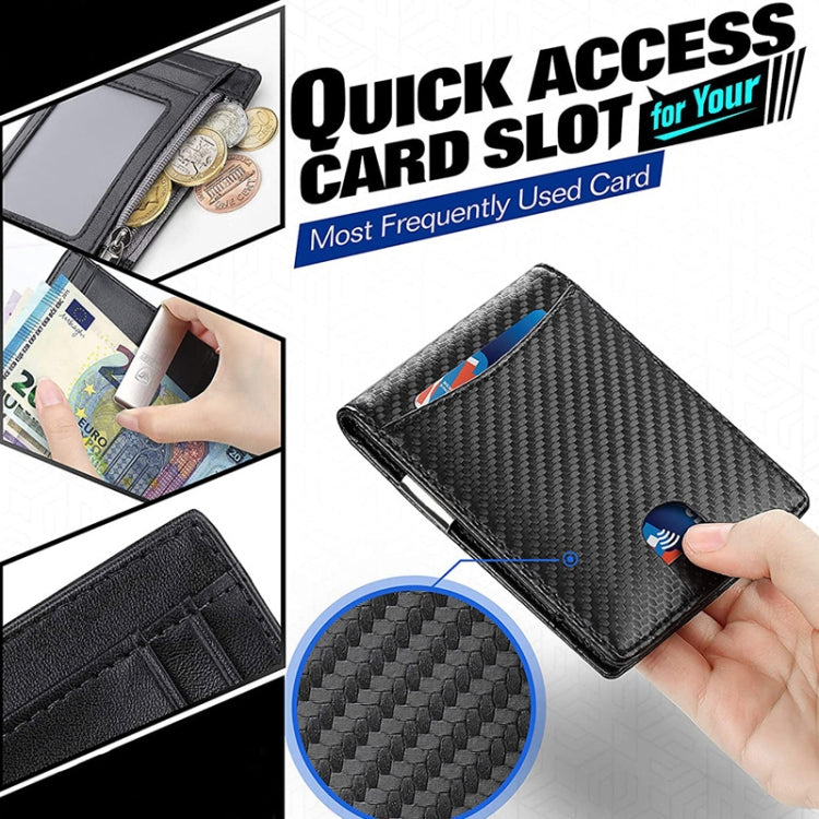RFID Anti-Theft Brush Men Vintage Leather Wallet Card Case(Flat Pattern+Orange Inner) - Antimagnetic RFID Package by PMC TechLife | Online Shopping South Africa | PMC TechLife | Buy Now Pay Later Mobicred