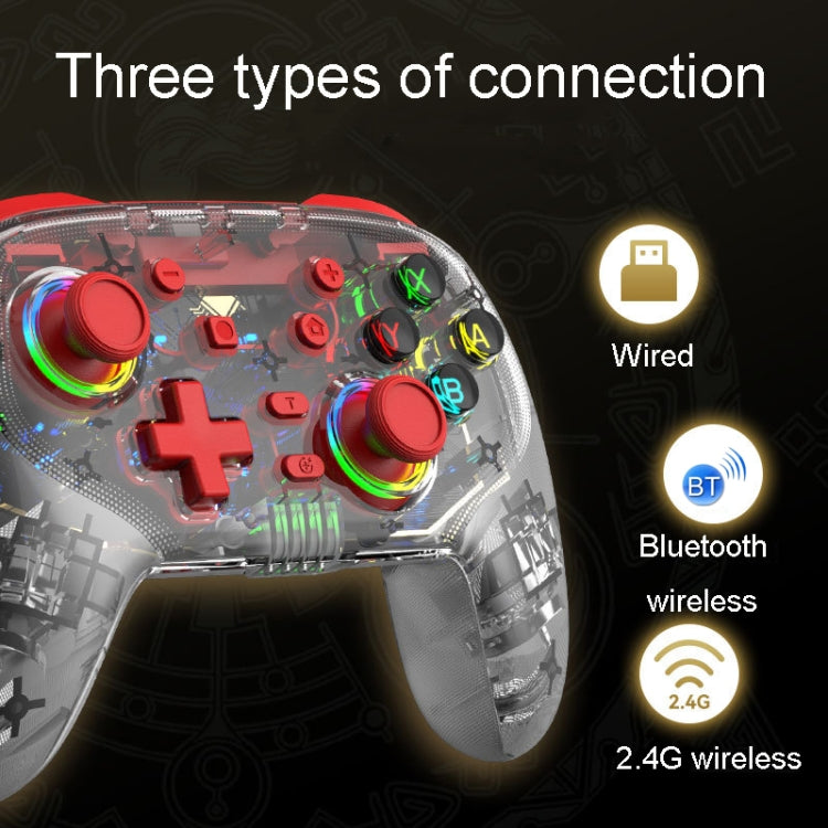 For PS3 / PS4 Dual Vibration Wireless Gamepad With RGB Lights(Green) - Gamepads by PMC Jewellery | Online Shopping South Africa | PMC Jewellery