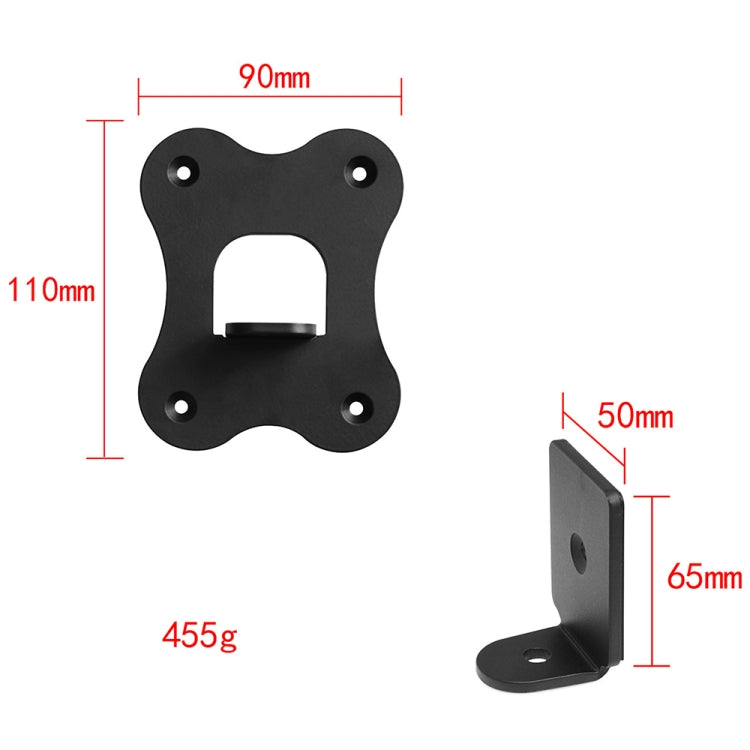 For Samsung SWA-9500S / XZ Home Bluetooth Speaker Metal Wall Mount Bracket(Black) - Speaker Bracket by PMC Jewellery | Online Shopping South Africa | PMC Jewellery