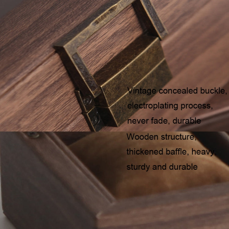 Wood Grain Leather Watch Display Box Watch Storage Case Jewelry Box, Style: 3 Digit Long - Watch Storages by PMC TechLife | Online Shopping South Africa | PMC TechLife