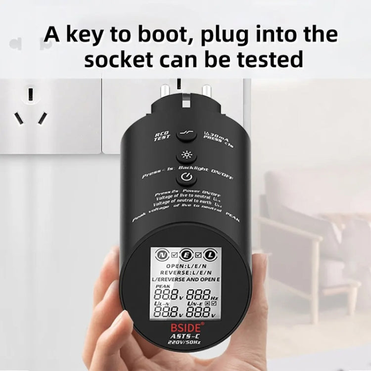BSIDE ASTS Circuit Analyzer Plug Power Tester EU Plug - free shipping - PMC TechLife - Order now!