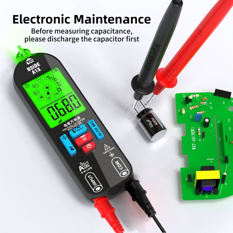 BSIDE A1X Charging Model Mini Digital Electric Pen Intelligent Automatic Merit Multimeter, Specification: With Tool Pack - free shipping - PMC TechLife - Order now!