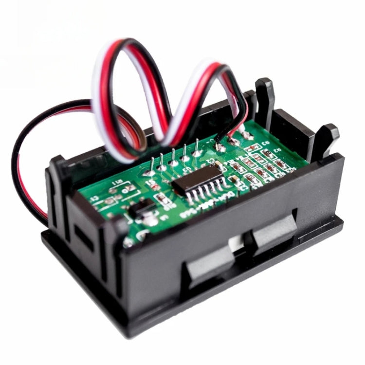 0V-30V 3 Wire DC Voltmeter Terminal 0.56 Inch LED Digital Voltmeter Accessories Reverse Connection Protection, Color: Blue - free shipping - PMC TechLife - Order now!