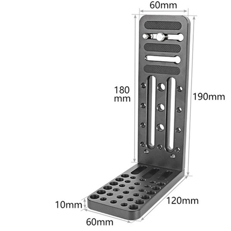 BEXIN L130C L-shaped Vertical Clapper Hydraulic Pan/tilt Tripod Quick Release Plate for DJI RONIN-S Gimbal - free shipping - PMC TechLife - Order now!