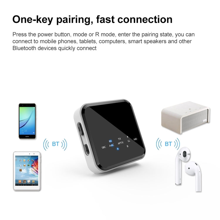 B29 2 in 1 Bluetooth 5.0 Audio Adapter Transmitter Receiver, Support AUX - Audio Receiver Transmitter by PMC Jewellery | Online Shopping South Africa | PMC Jewellery