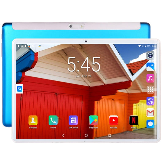 BDF S10 3G Phone Call Tablet PC, 10.1 inch, 2GB+32GB, Android 9.0, MTK8321 Octa Core Cortex-A7, Support Dual SIM & Bluetooth & WiFi & GPS, EU Plug(Blue) - BDF by PMC Jewellery | Online Shopping South Africa | PMC Jewellery