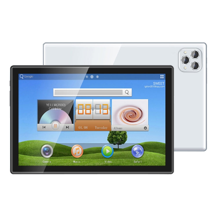 BDF P50 4G LTE Tablet PC, 10.1 inch, 8GB+128GB, Android 12.0 MTK6762 Octa Core, Support Dual SIM & Bluetooth & WiFi, EU Plug(White) - free shipping - PMC TechLife - Order now!