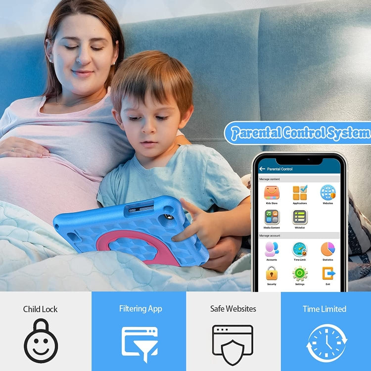 VASOUN M7 Kids Tablet PC, 7.0 inch, 2GB+32GB, Android 11 Allwinner A100 Quad Core CPU, Support 2.4G WiFi / Bluetooth, Global Version with Google Play, US Plug(Blue) -  by VASOUN | Online Shopping South Africa | PMC Jewellery