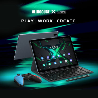 ALLDOCUBE X GAME 4G Tablet, 10.5 inch, 8GB+128GB, Android 11 MediaTek P90 Octa Core, No Keyboard, Support TF Card & Dual Band WiFi & Bluetooth, EU Plug (Black+Gray) - ALLDOCUBE by ALLDOCUBE | Online Shopping South Africa | PMC Jewellery