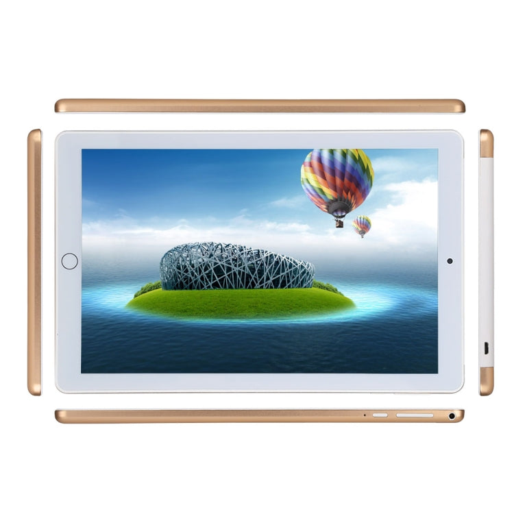 4G Phone Call Tablet PC, 10.1 inch, 2GB+32GB, Android 7.0 MTK6753 Octa Core 1.3GHz, Dual SIM, Support GPS(Gold) - 10.1 inch by PMC Jewellery | Online Shopping South Africa | PMC Jewellery