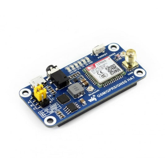 Waveshare GSM/GPRS/GNSS/Bluetooth HAT for Raspberry Pi - Modules Expansions Accessories by Waveshare | Online Shopping South Africa | PMC Jewellery | Buy Now Pay Later Mobicred