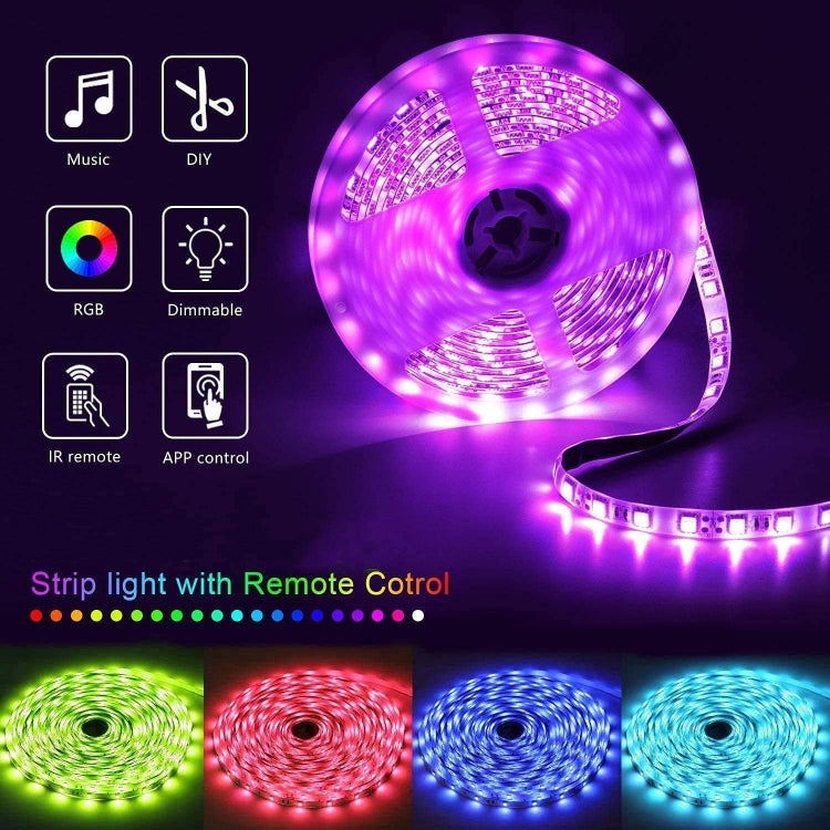 YWXLight 10m 180 LEDs SMD 5050 LED RGB Light Strip with WIFI Remote Control (Color:Waterproof Size:EU Plug) - Casing Waterproof Light by YWXLight | Online Shopping South Africa | PMC Jewellery