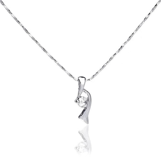 Shimmering Crystal Necklace crafted in elegant White Gold, perfect for any occasion